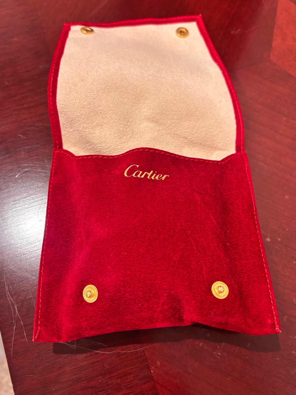 Cartier Red Velvet Watch Pouch Brand New